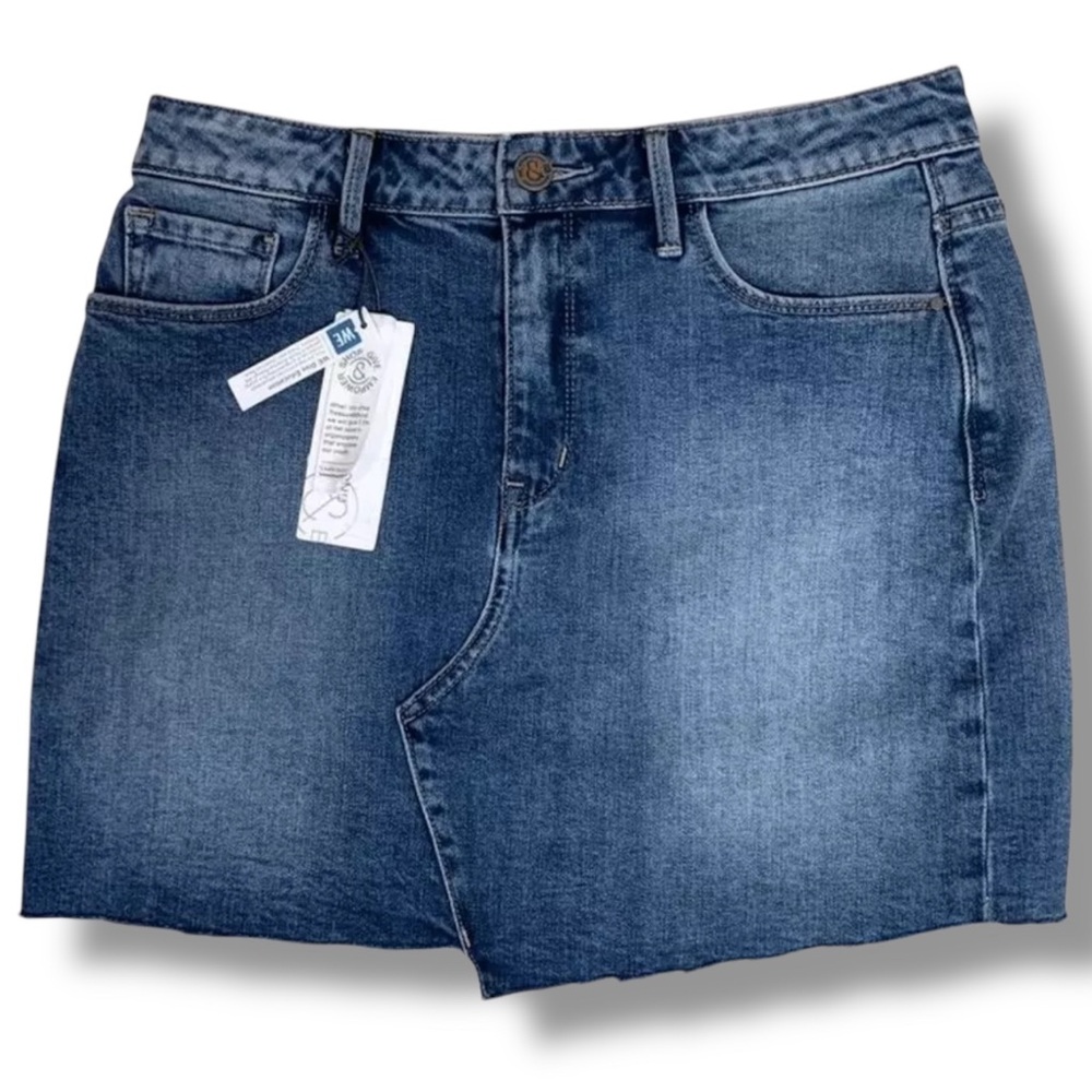 TREASURE & BOND Denim Blue Jean skirt Size 26 NWT